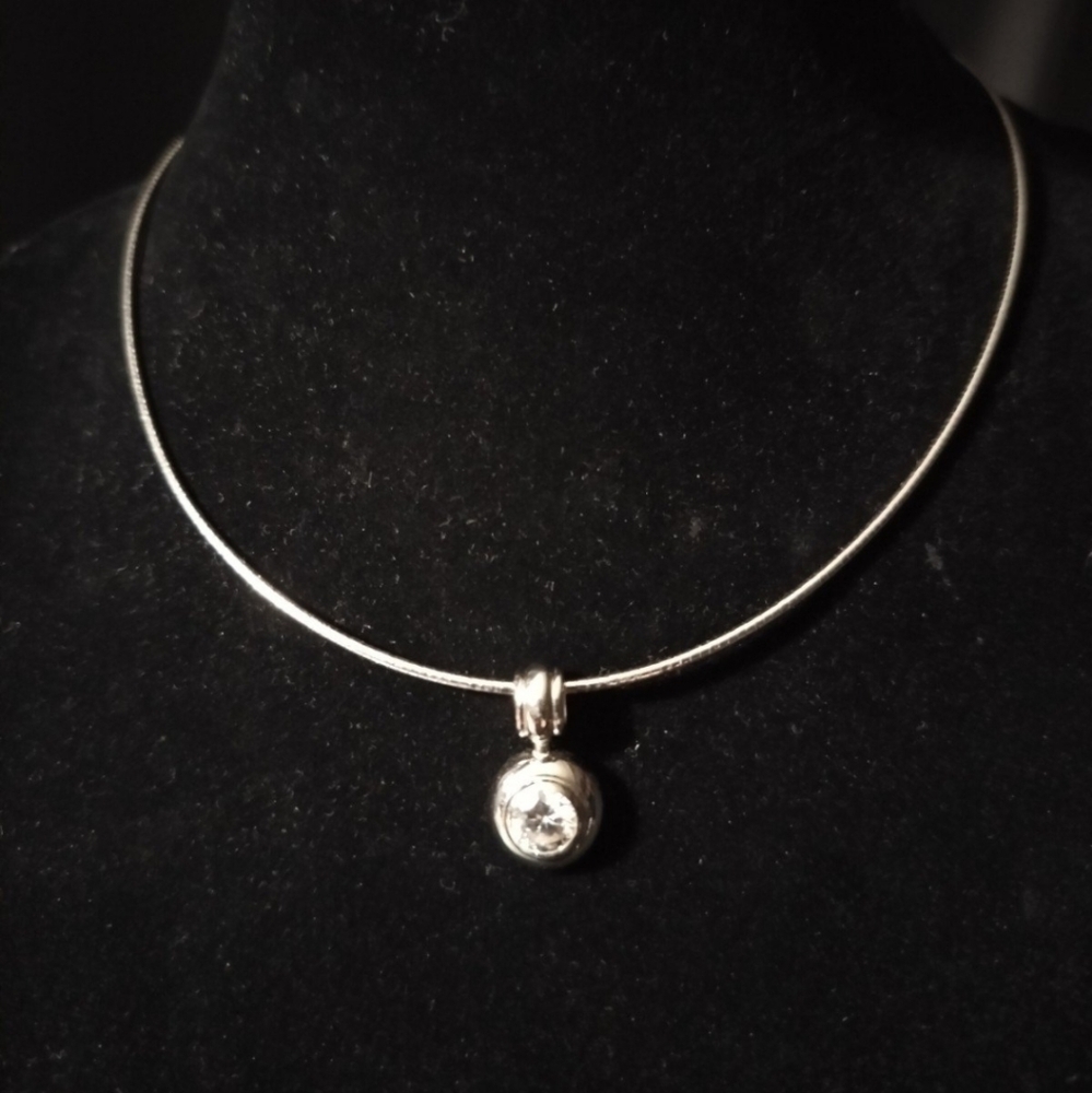 Vintage Milor Italy .925 Cubic Zirconia Neclace